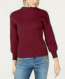 I.N.C. Volume-Sleeve Ribbed Sweater