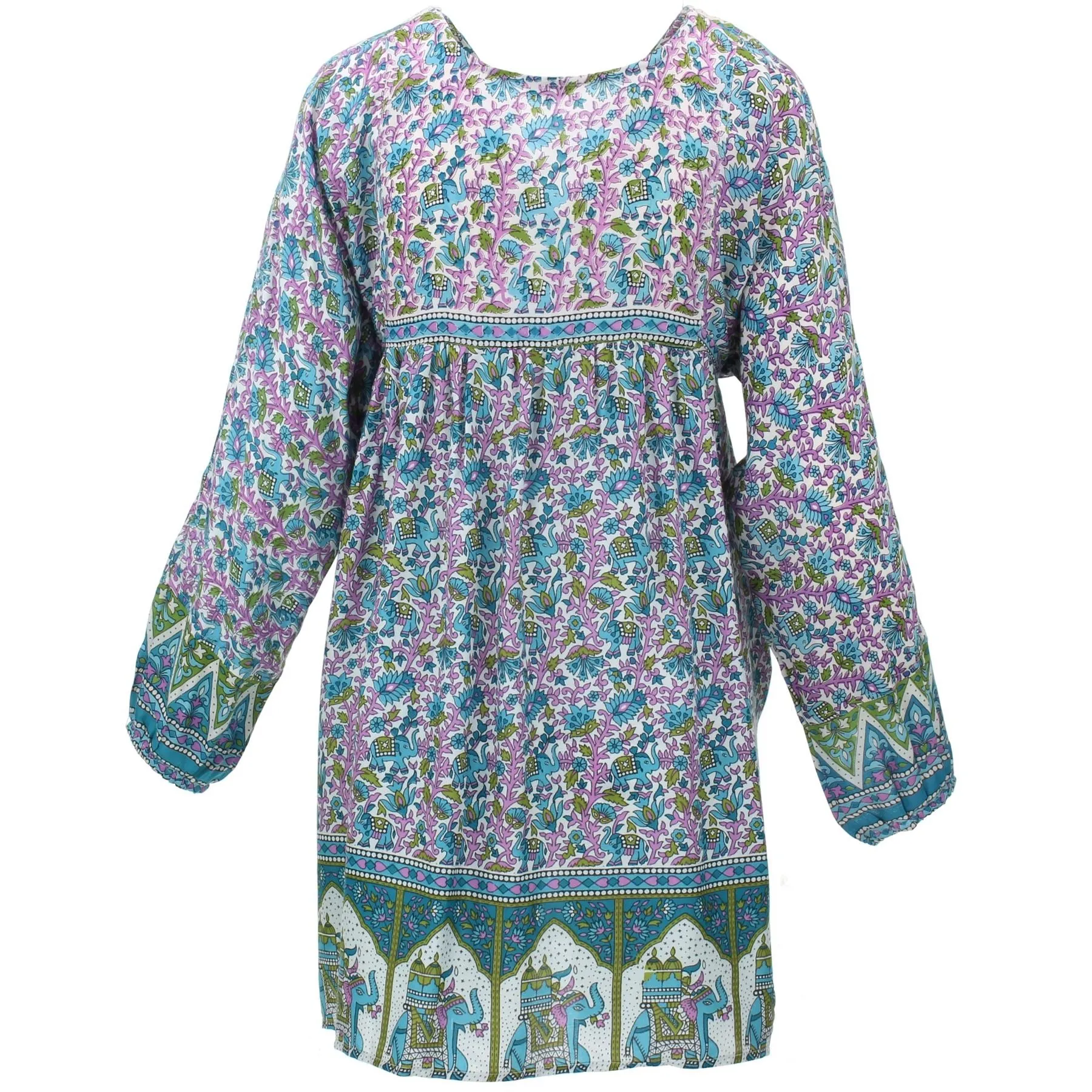 Indian Hippy Tunic - Purple