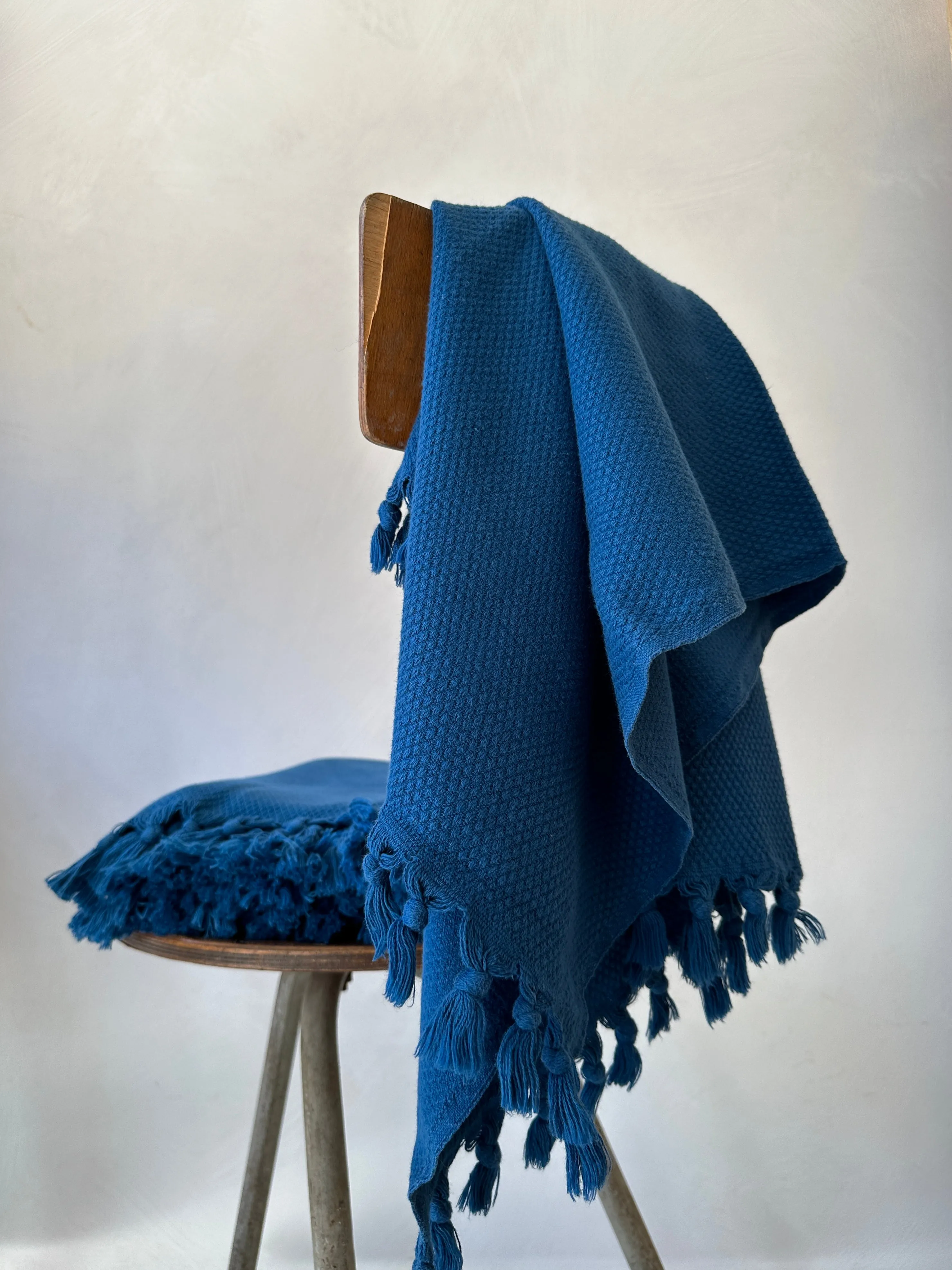 Indigo Blue Handloom Cotton Towels