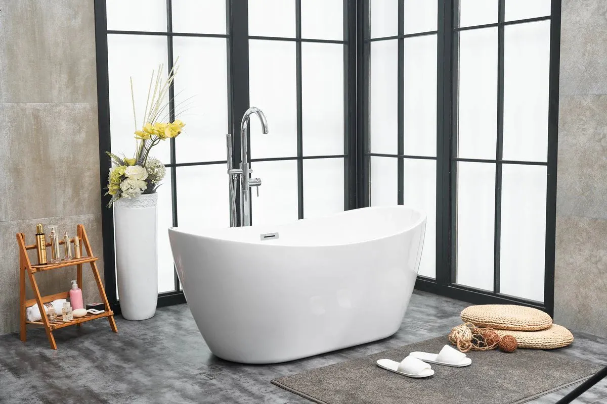 Ines 54" Soaking Double Slipper Bathtub