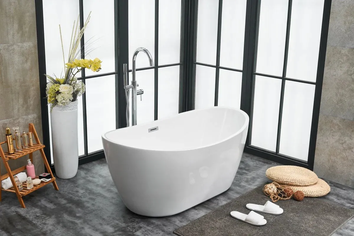 Ines 54" Soaking Double Slipper Bathtub