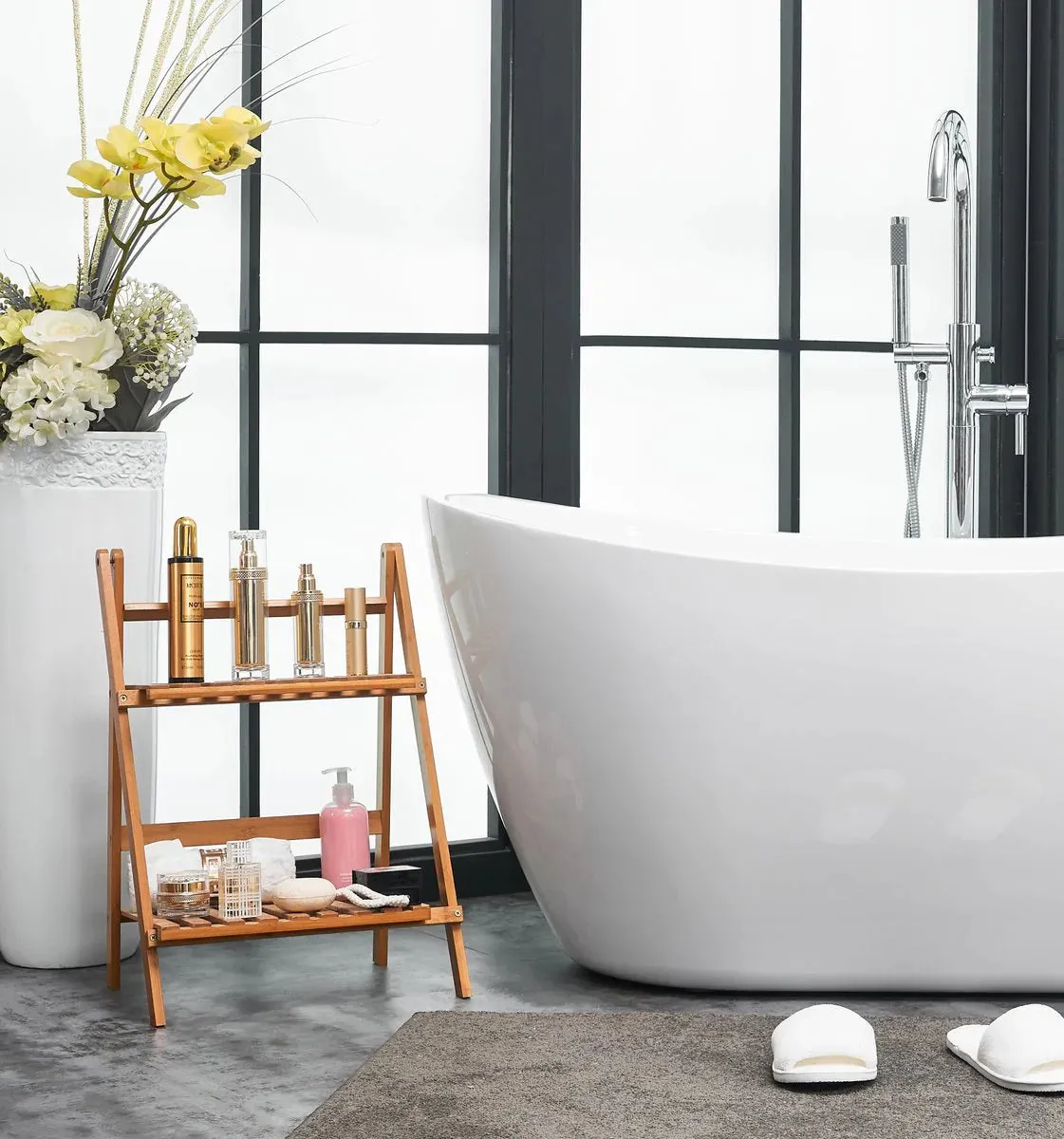 Ines 54" Soaking Double Slipper Bathtub