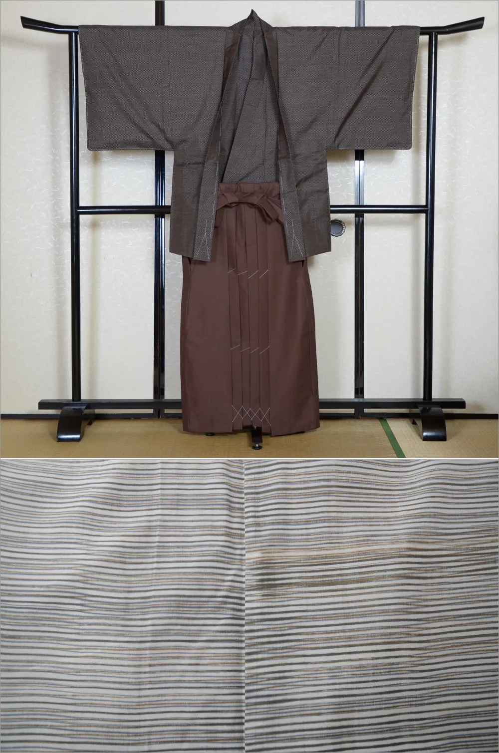 Jacket, kimono, hakama set / JKH #1-307