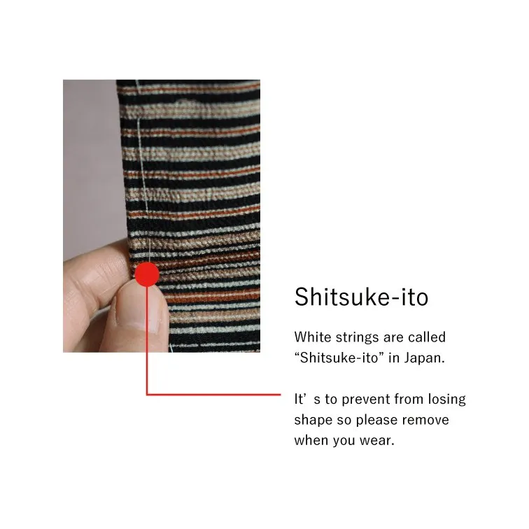 Japanese color stripe haori