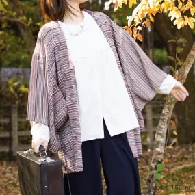 Japanese color stripe haori