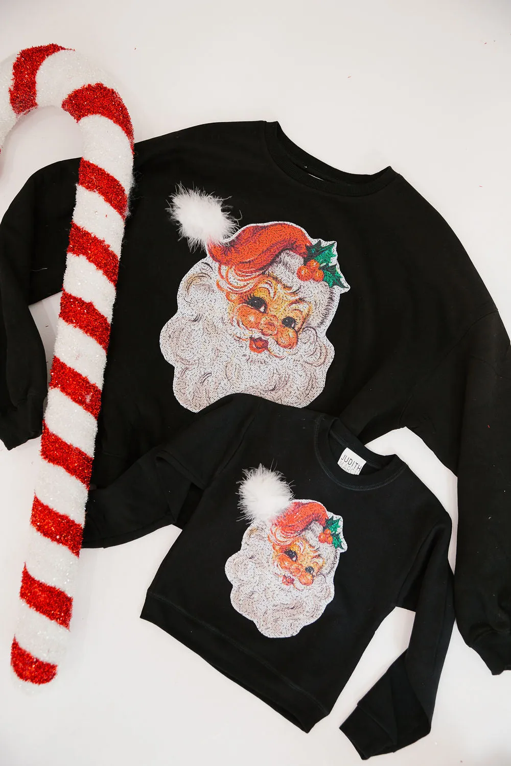 JOLLY SANTA BLACK PULLOVER