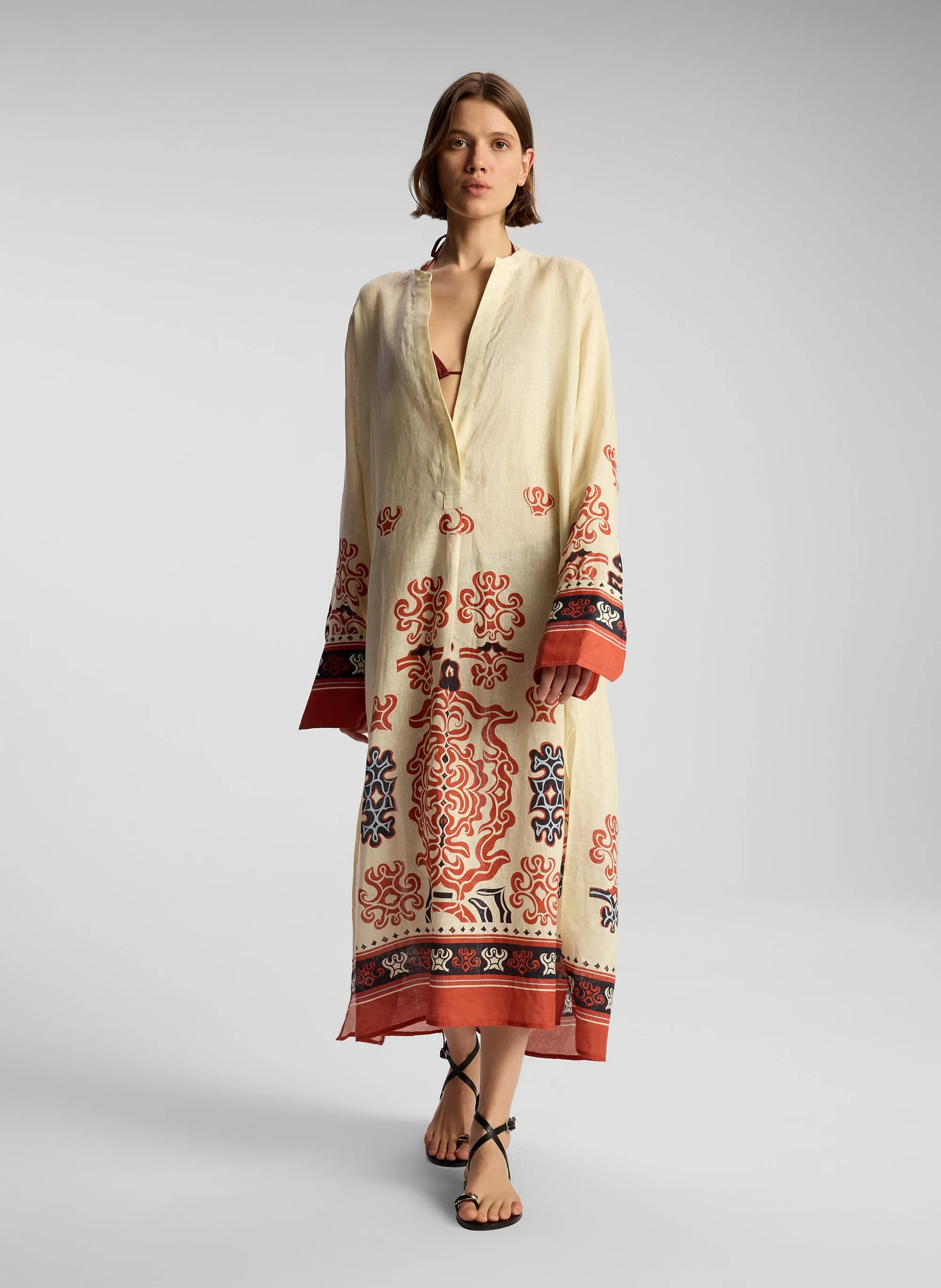 Kacey II Linen Coverup Dress