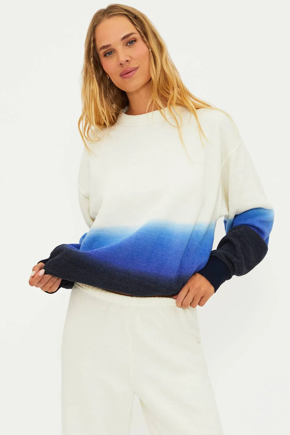 Kenzlie Pullover Egret Ombre