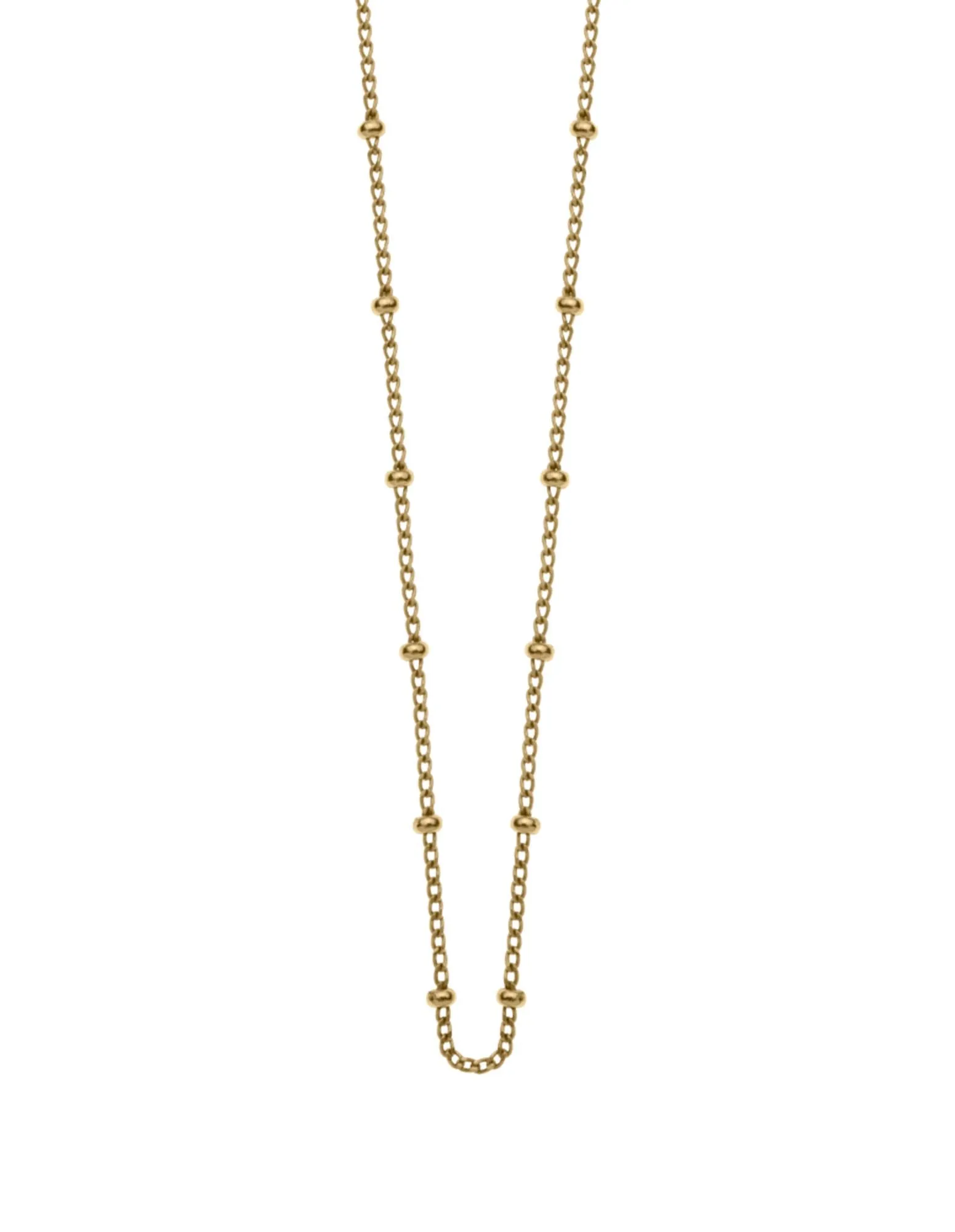 Kirstin Ash Bespoke Ball Chain 18" - 20" w/ 18K Gold Vermeil