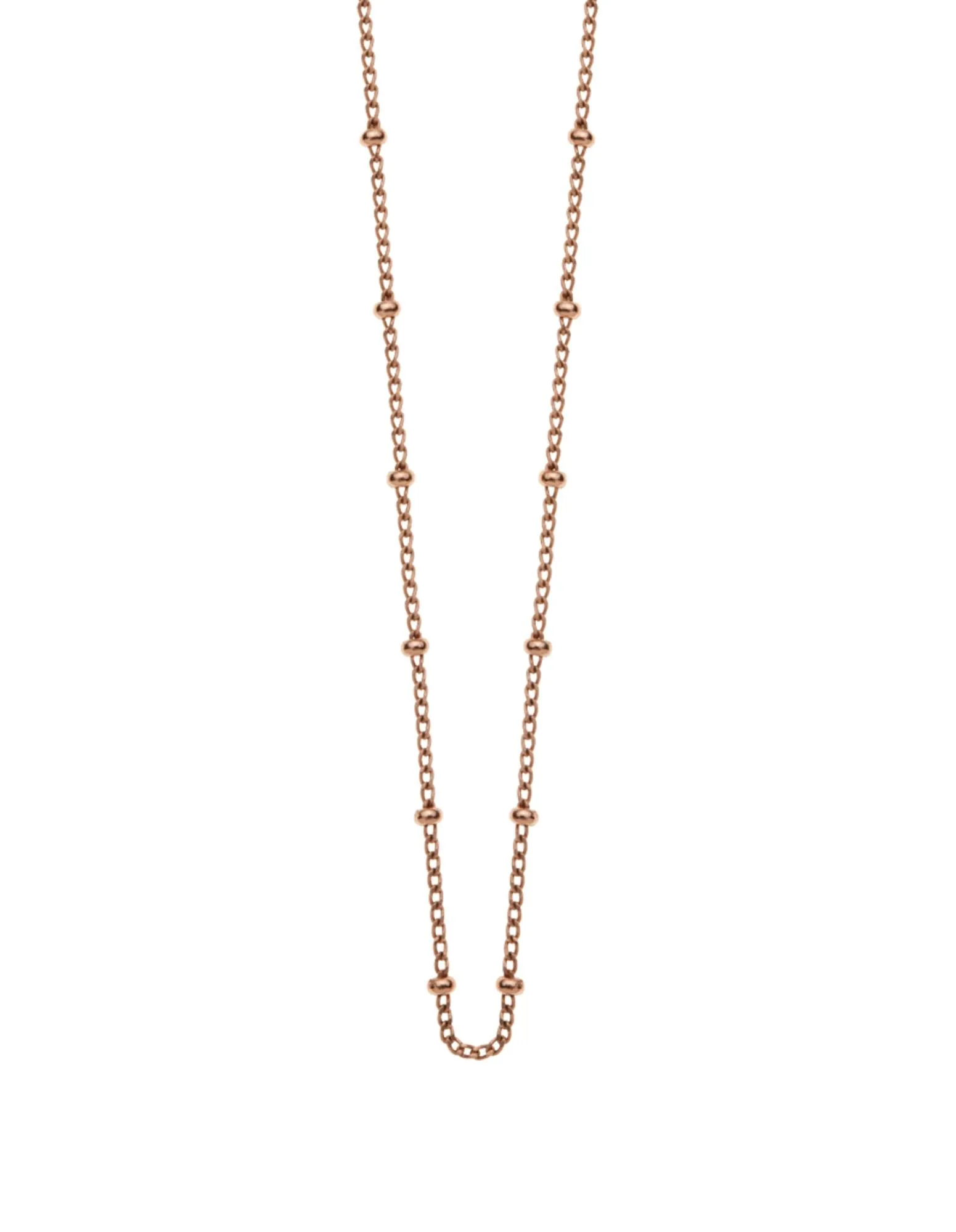 Kirstin Ash Bespoke Ball Chain 18" - 20" w/ 18K Rose Gold Vermeil