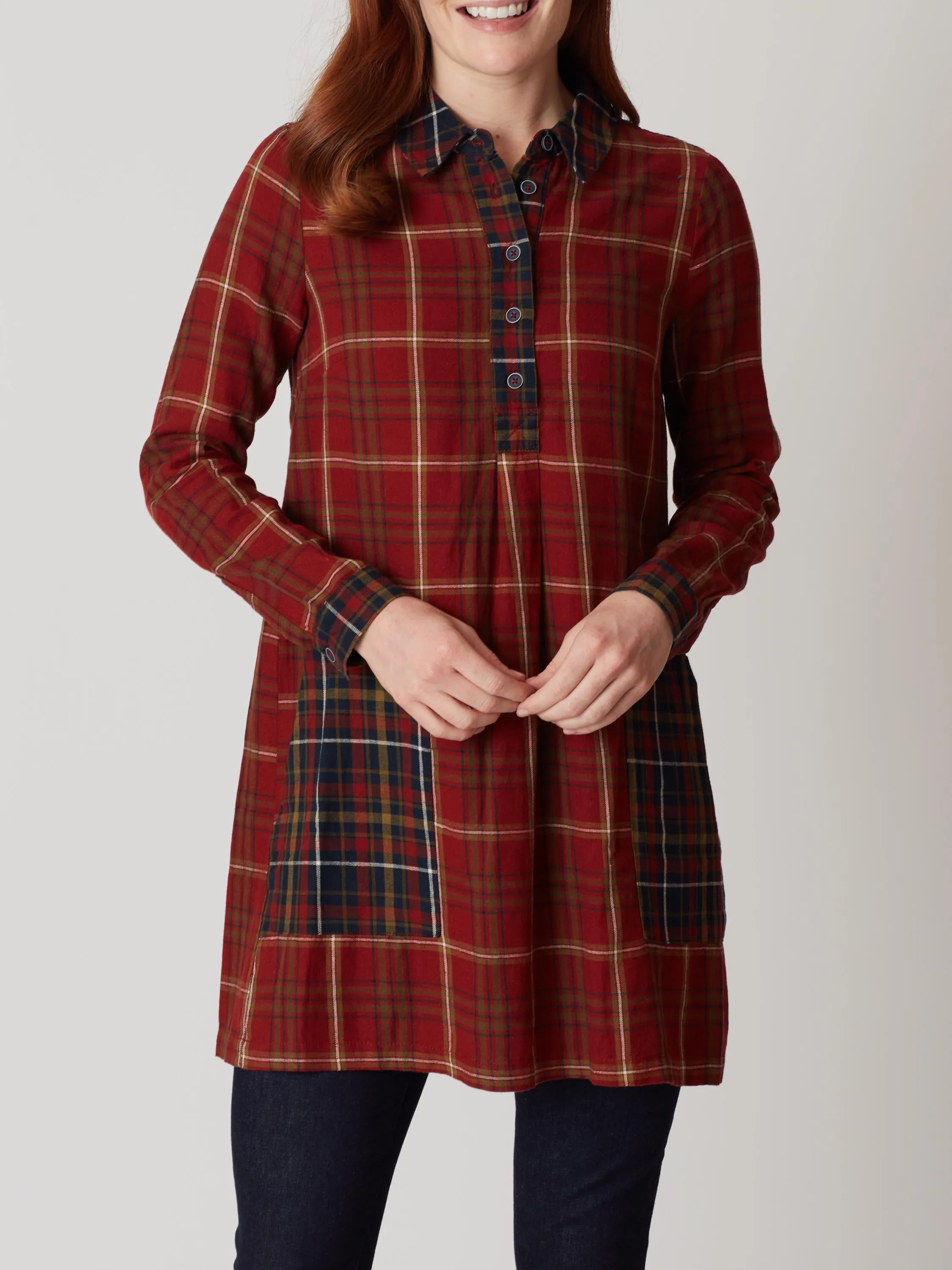 Koray Check Tunic Dress