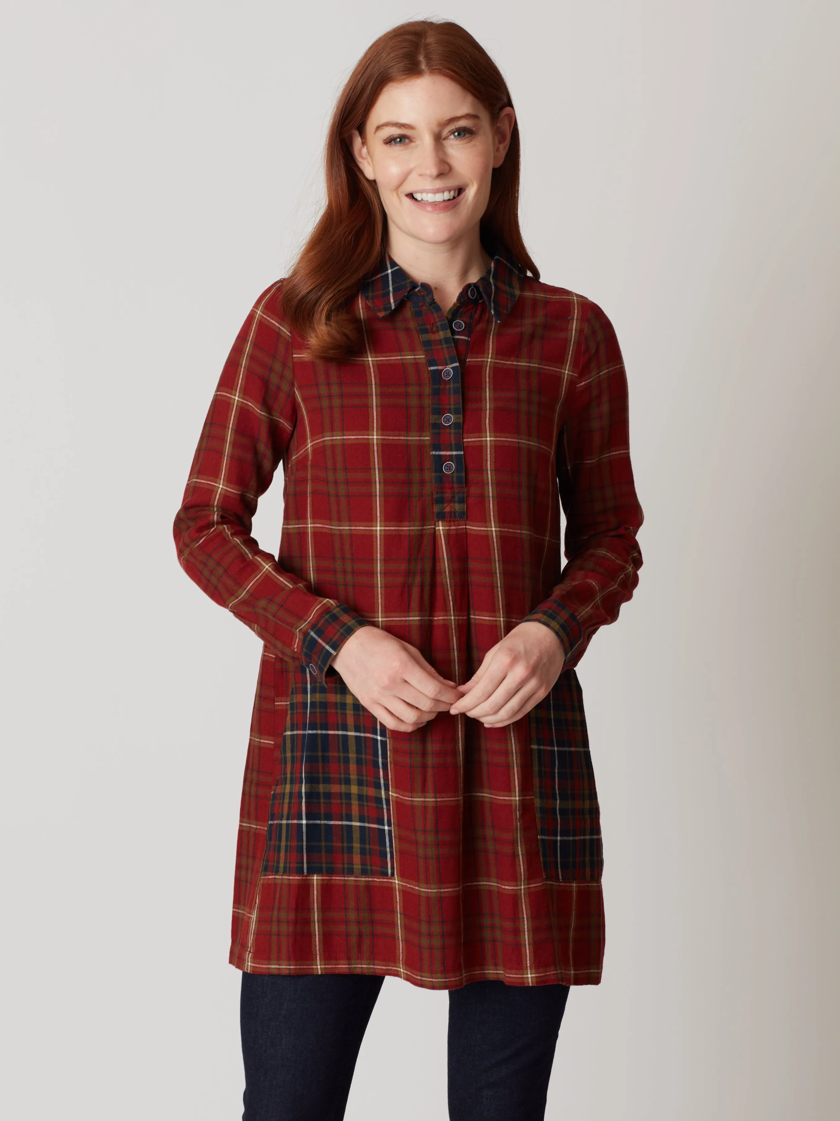 Koray Check Tunic Dress