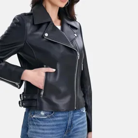 Lady Rider Suede Leather Jacket for Women