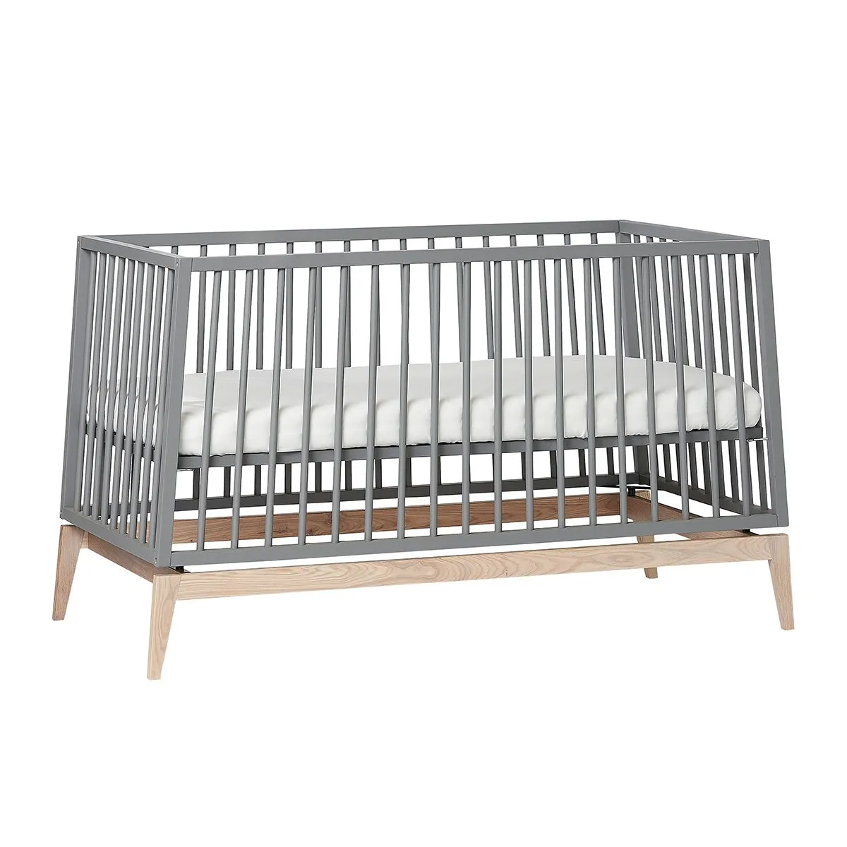 LEANDER, LUNA BABY COT, 140X70 CM, Grey