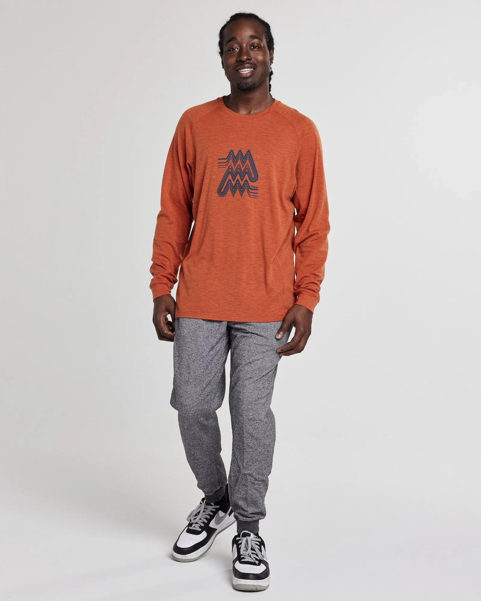 Lightweight Nuyarn Graphic Long-Sleeve Crew