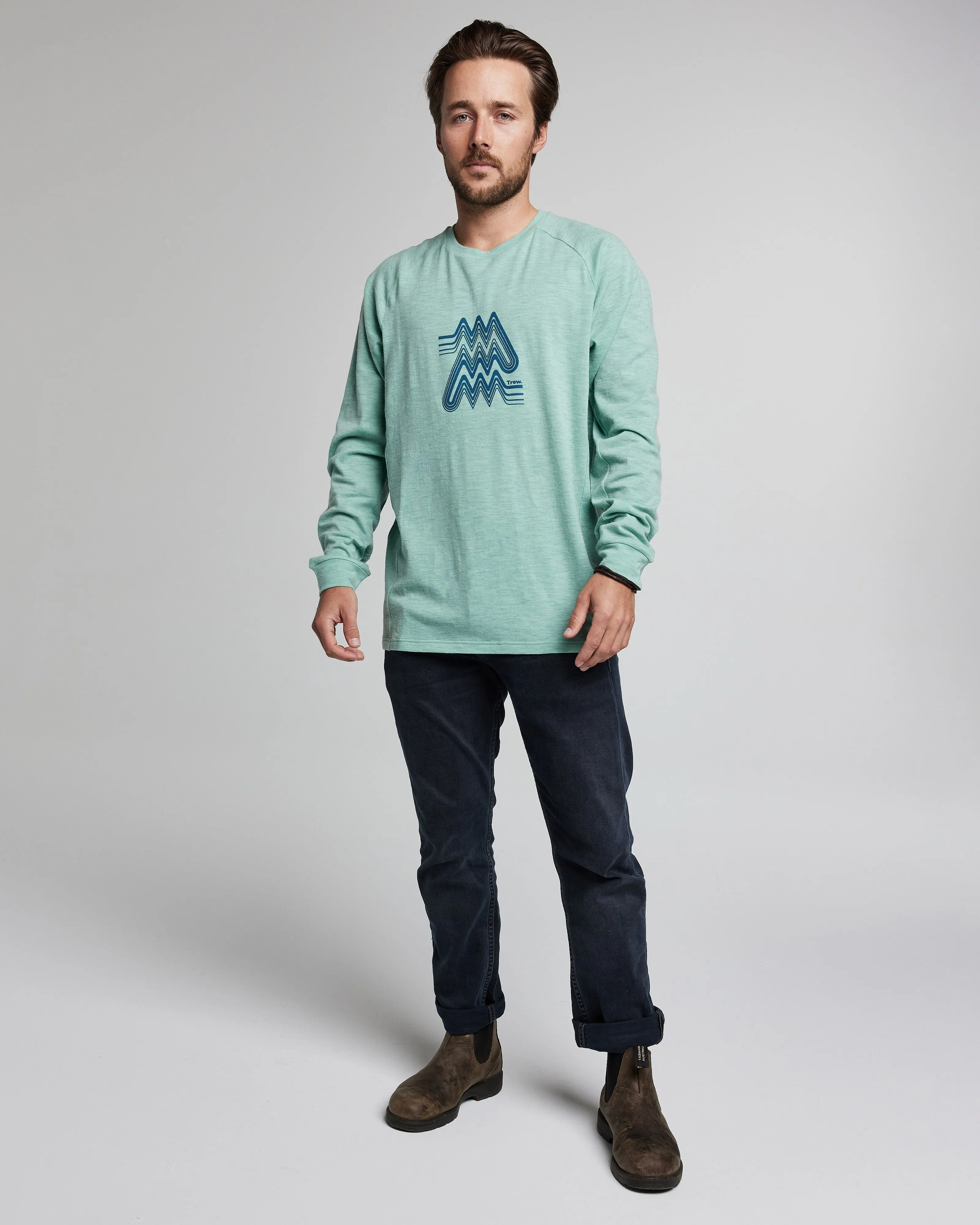 Lightweight Nuyarn Graphic Long-Sleeve Crew