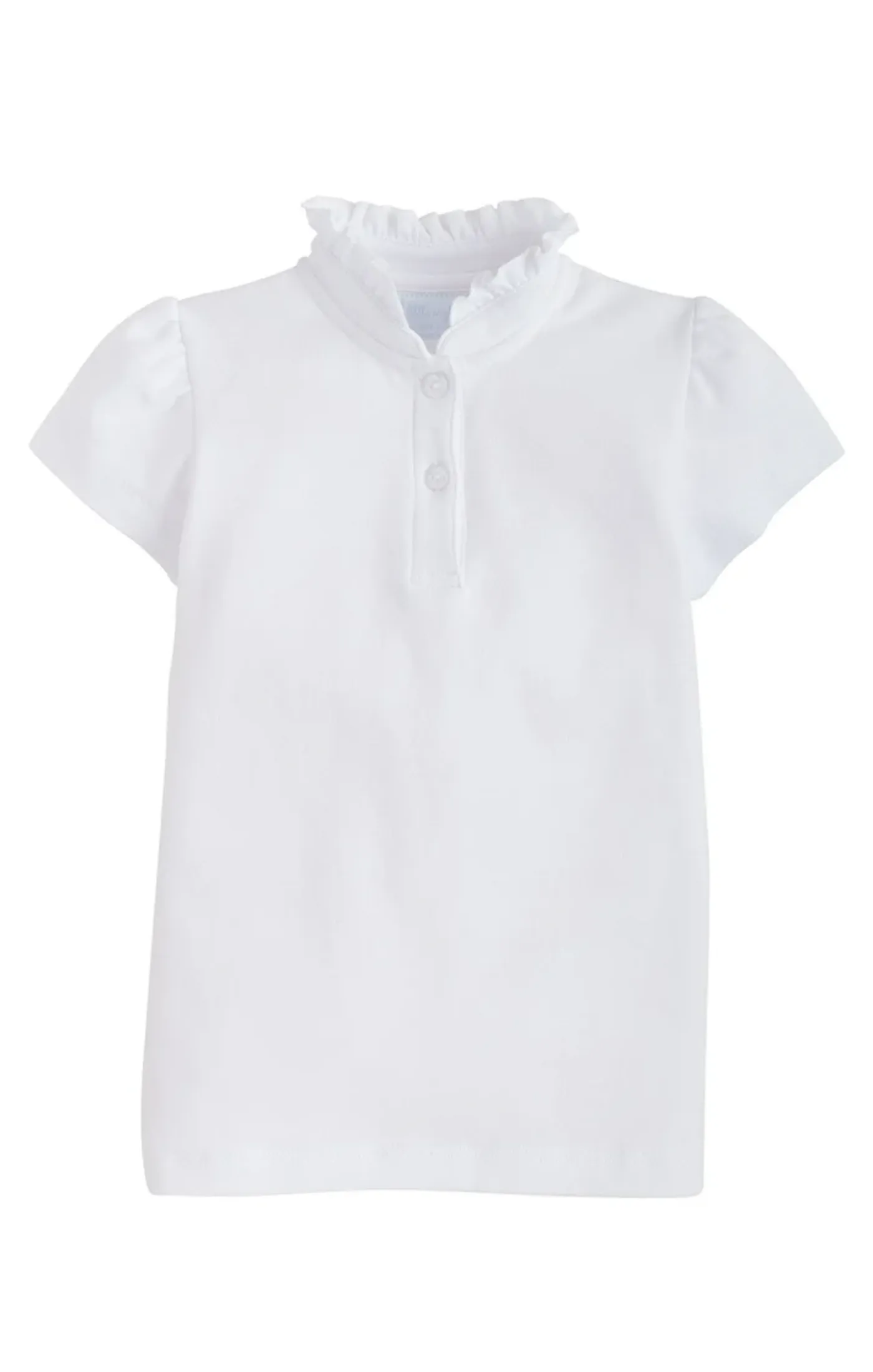 Little English Long Sleeve Hastings Polo White 5107