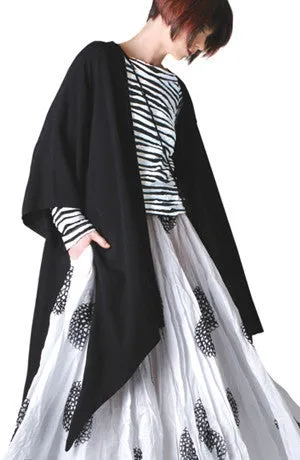 Long Kimono Jacket in Black Roma