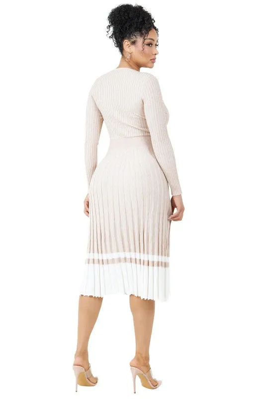 LONG SLEEVE MAXI KNIT DRESS