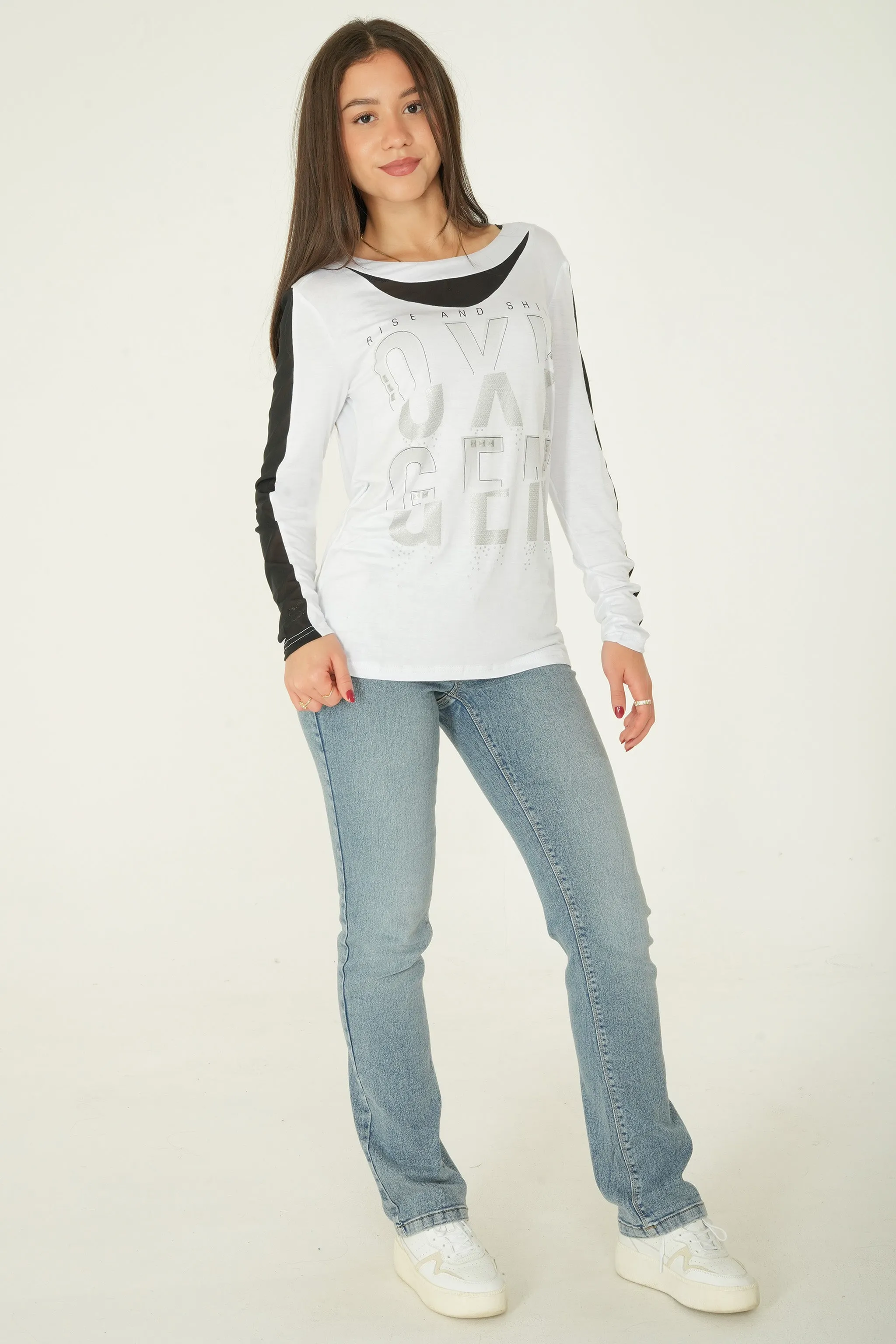 Long Sleeve Printed Top