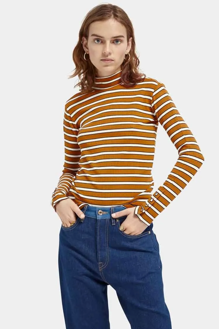 LS Turtleneck Rib Tee in Combo T | FINAL SALE