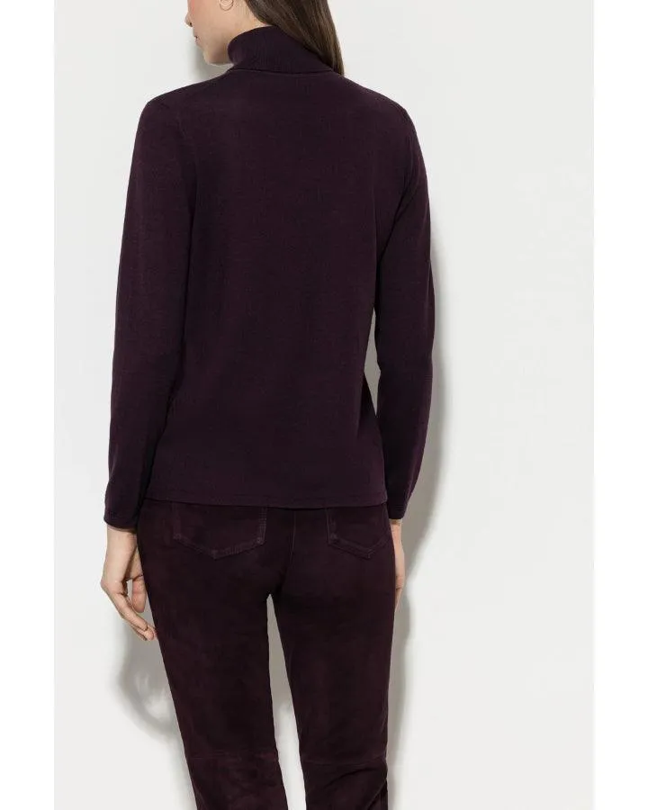 Luisa Cerano Silk Blend Turtleneck Sweater