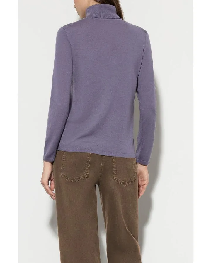 Luisa Cerano Silk Blend Turtleneck Sweater