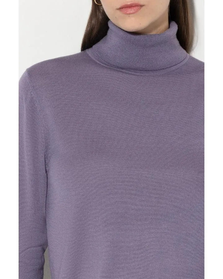 Luisa Cerano Silk Blend Turtleneck Sweater