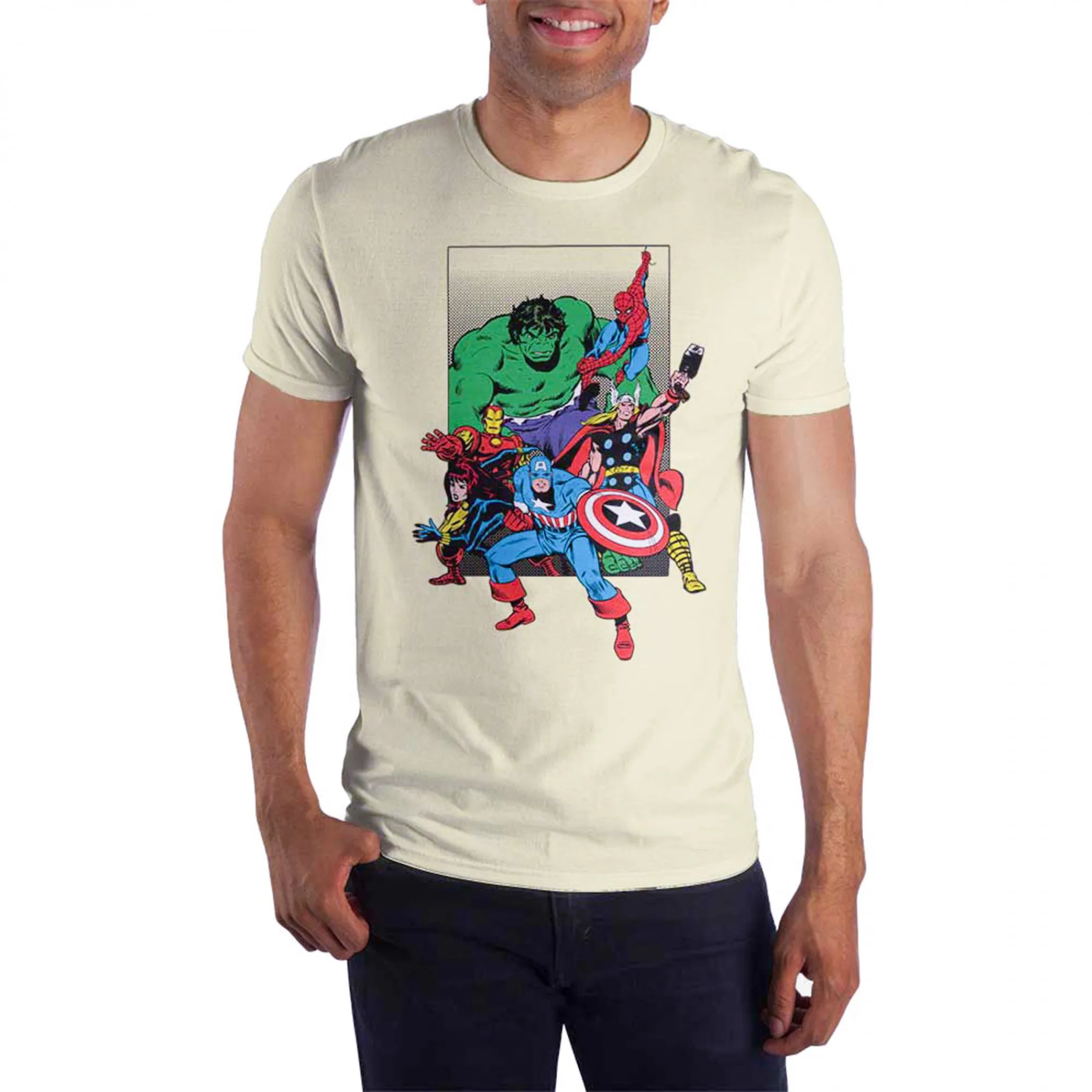 Marvel Comics The Avengers Group Stance T-Shirt