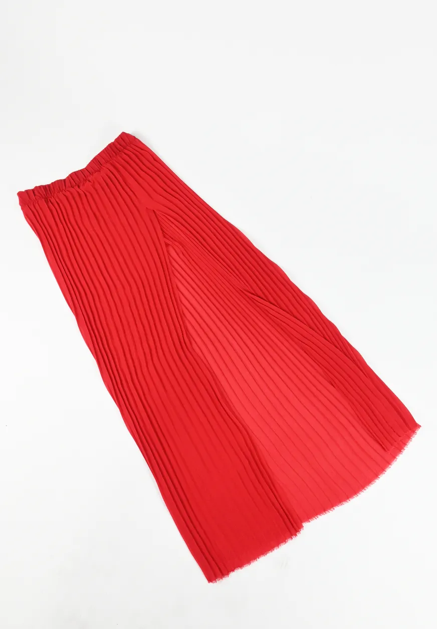 ME TO YOU pleated red skirt (multiple sizes)