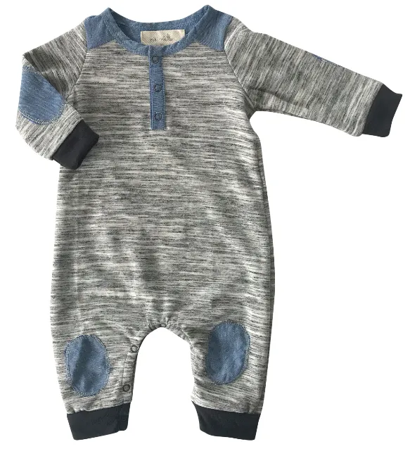 Miki Miette - Logan Papermoon Romper in Marble Grey