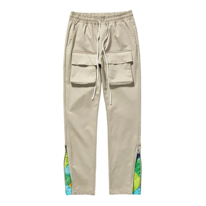 Modern Streetwear Patchwork Cargo Pants