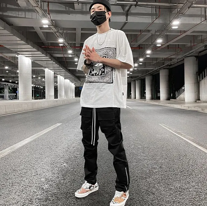 Modern Streetwear Patchwork Cargo Pants