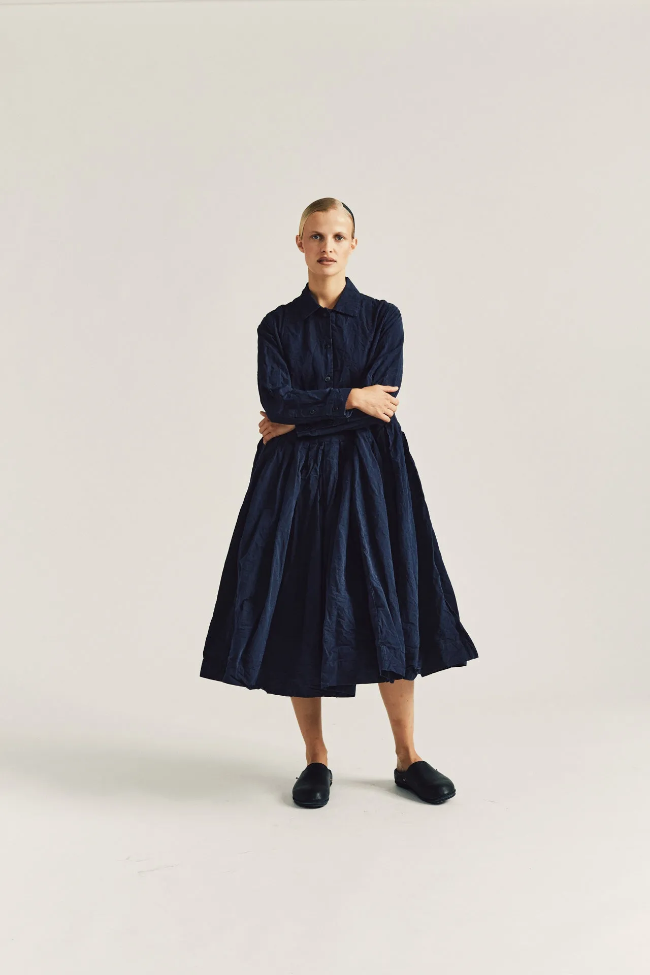 MOLAYEN DRESS - TOUGH COT - NAVY