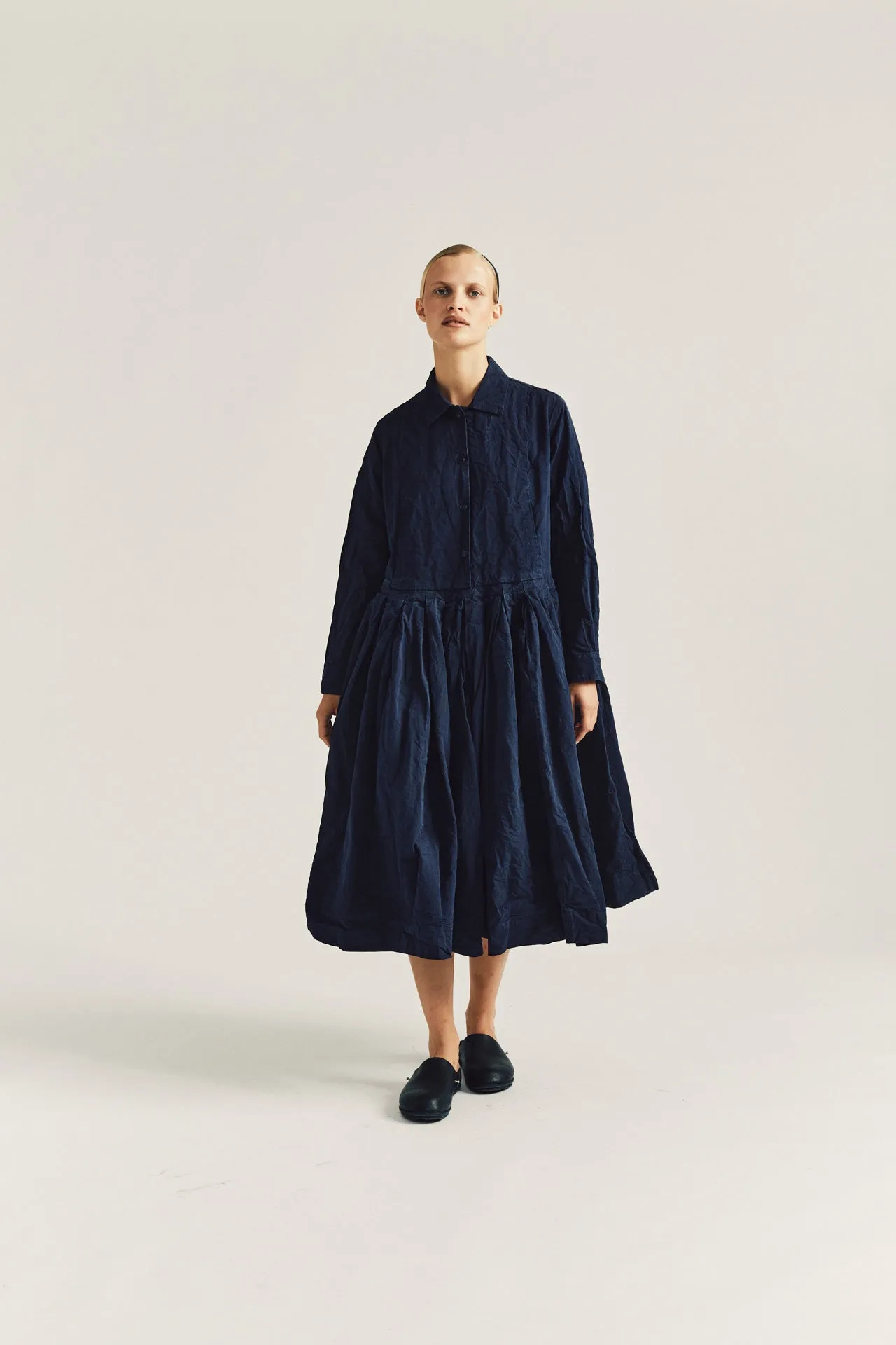 MOLAYEN DRESS - TOUGH COT - NAVY