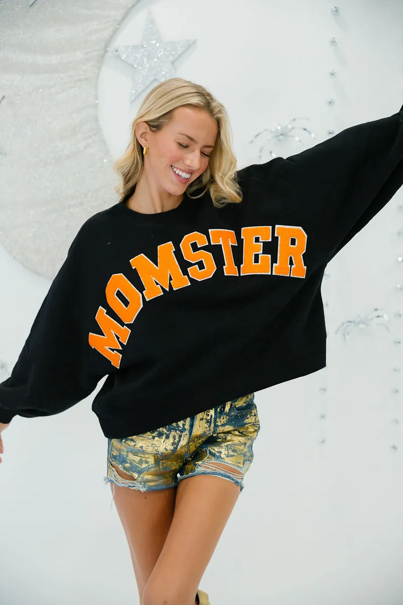 MOMSTER BLACK PULLOVER