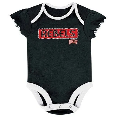 New - NCAA Infant Girls' 3pk Bodysuit Set