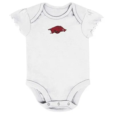 New - NCAA Infant Girls' 3pk Bodysuit Set