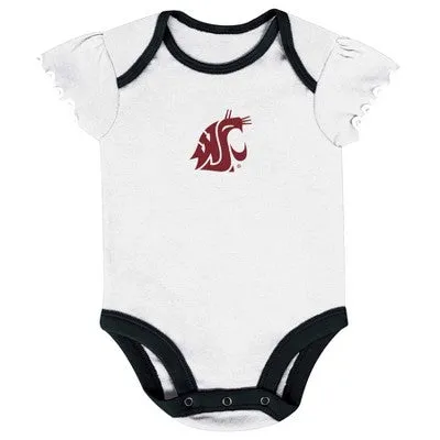 New - NCAA Infant Girls' 3pk Bodysuit Set