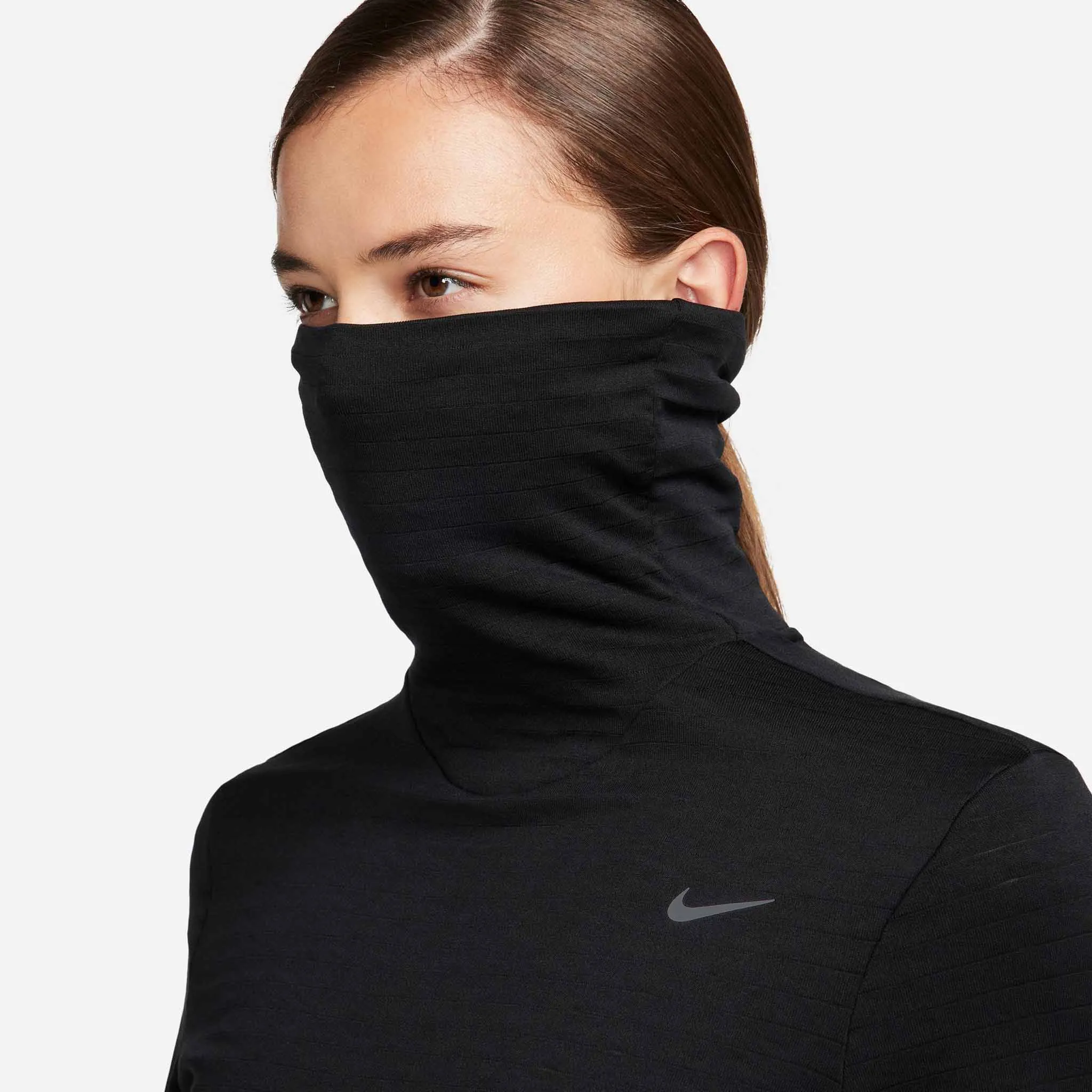 Nike | Women's Swift Element Therma-FIT Turtleneck Running Top - Black