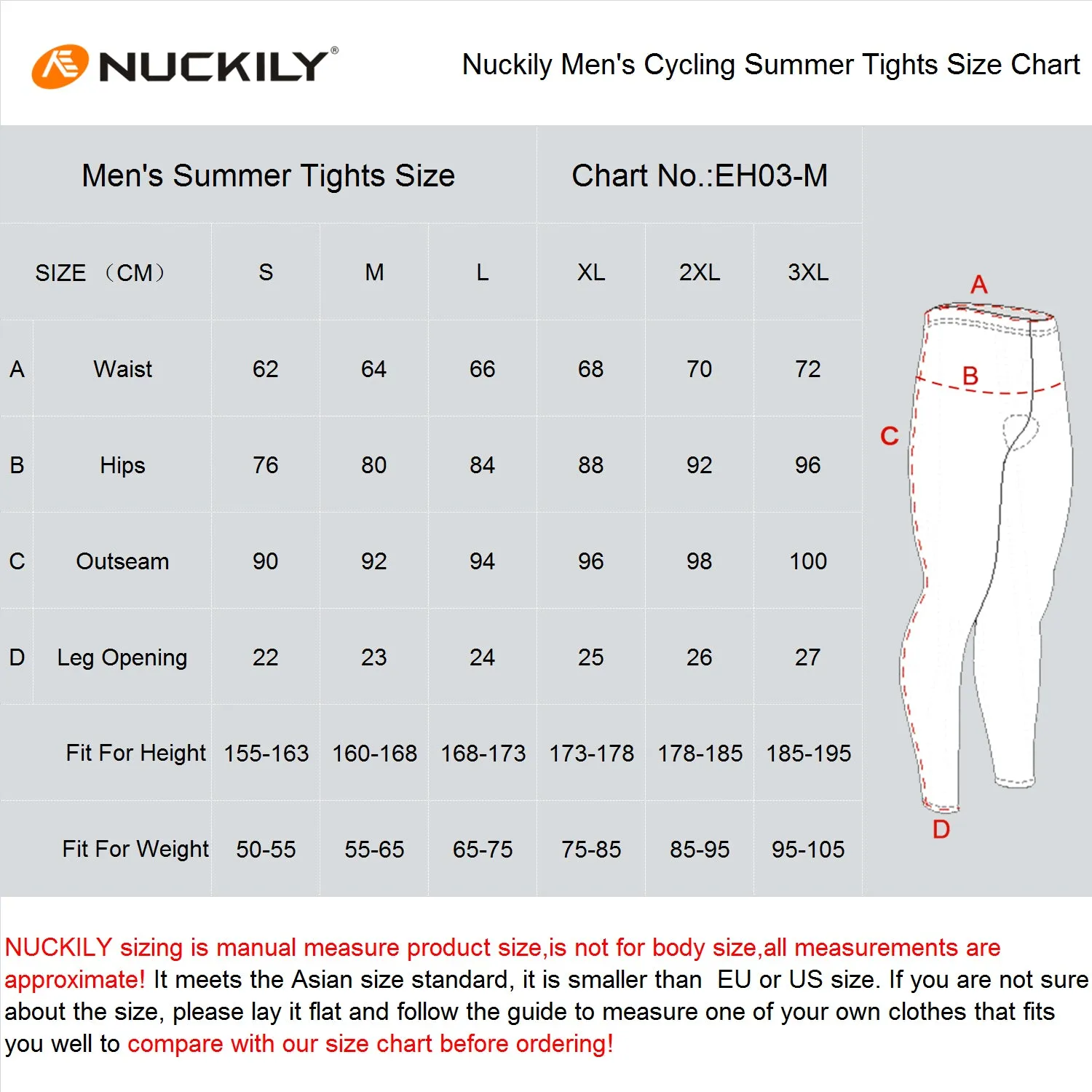 Nuckily MD006 Long Distance Multi Gel Padded Cycling Pants