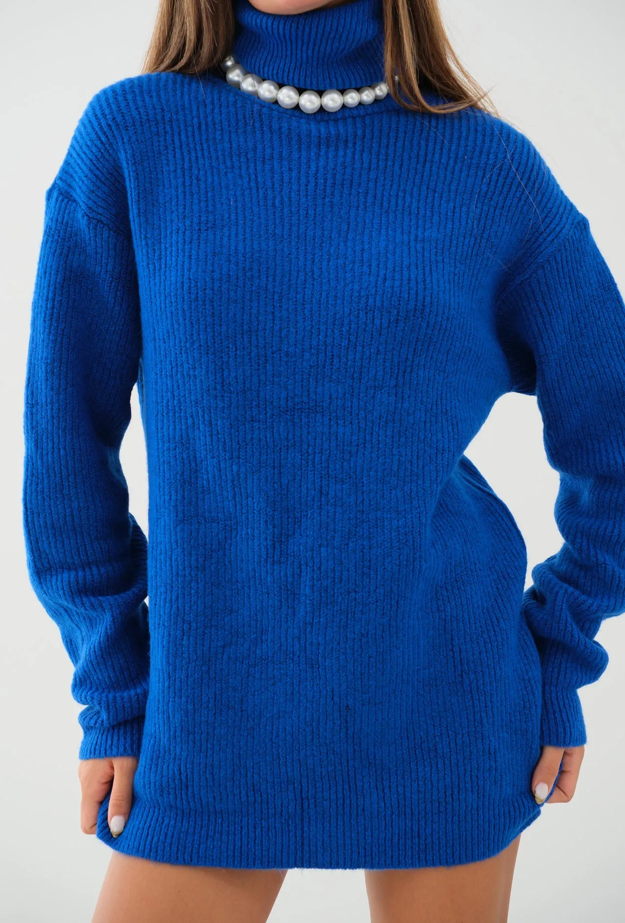 Oversize Turtleneck Knit Sweater