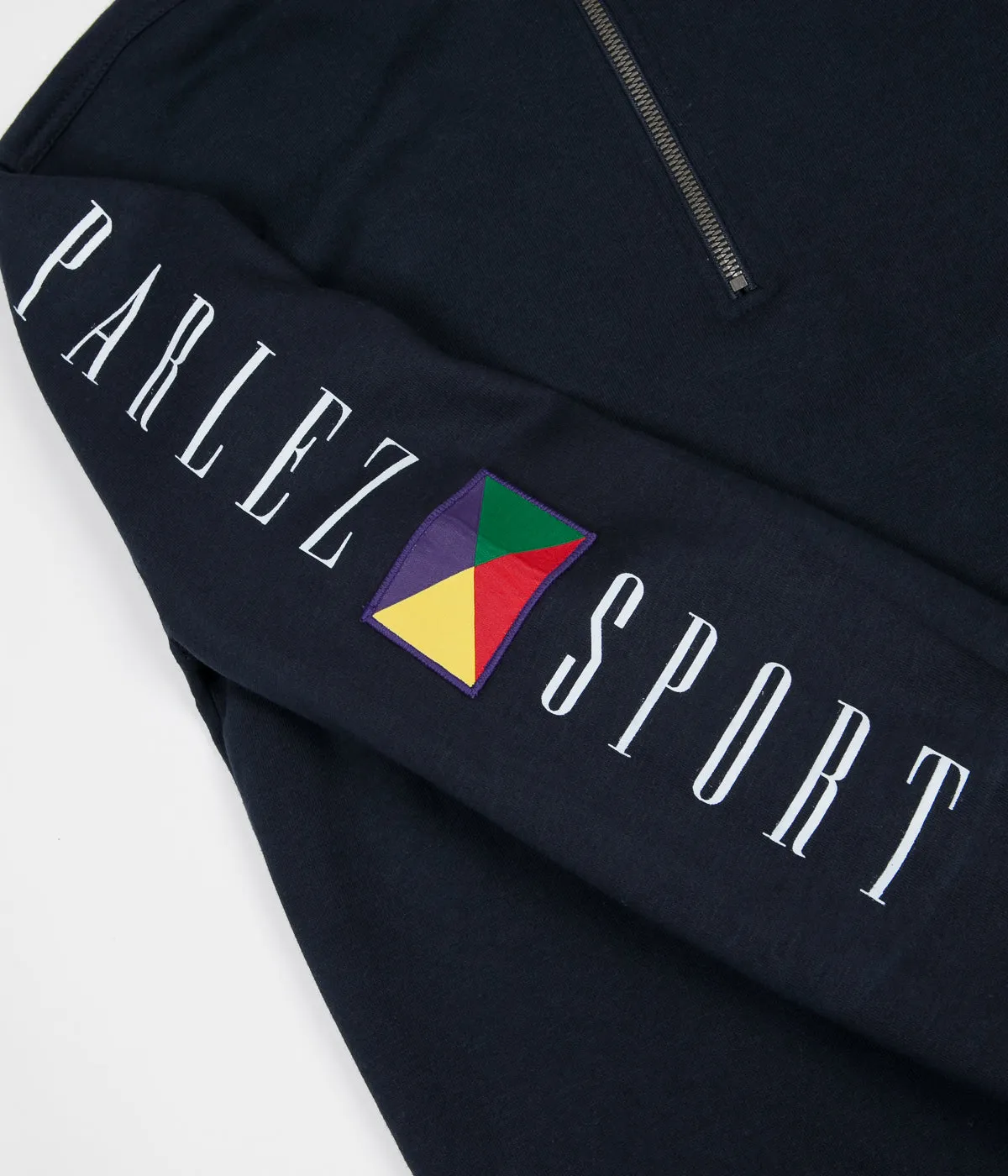 Parlez x Flatspot Resolute 1/4 Zip Sweatshirt - Navy