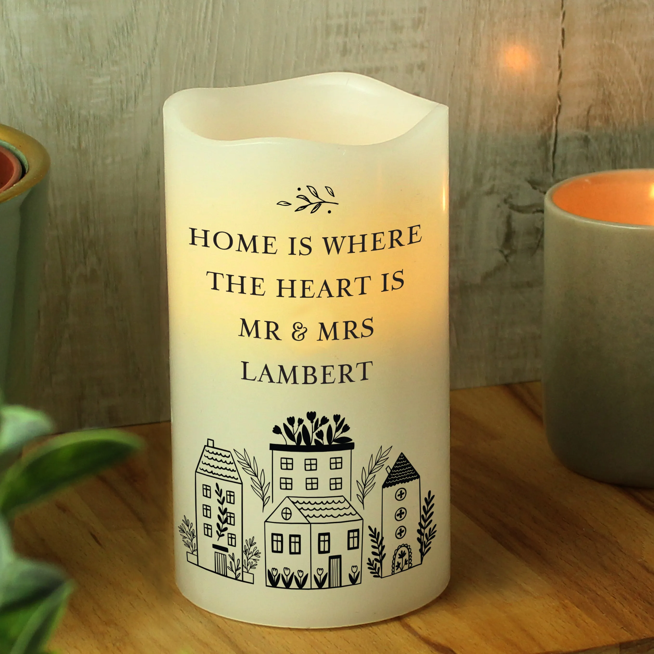 Personalised Home LED Candle