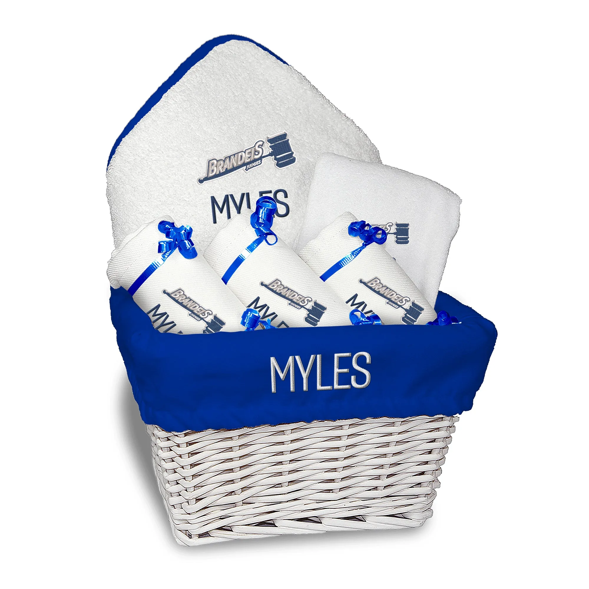 Personalized Brandeis Judges Medium Basket - 6 Items