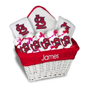 Personalized St. Louis Cardinals Large Basket - 9 Items