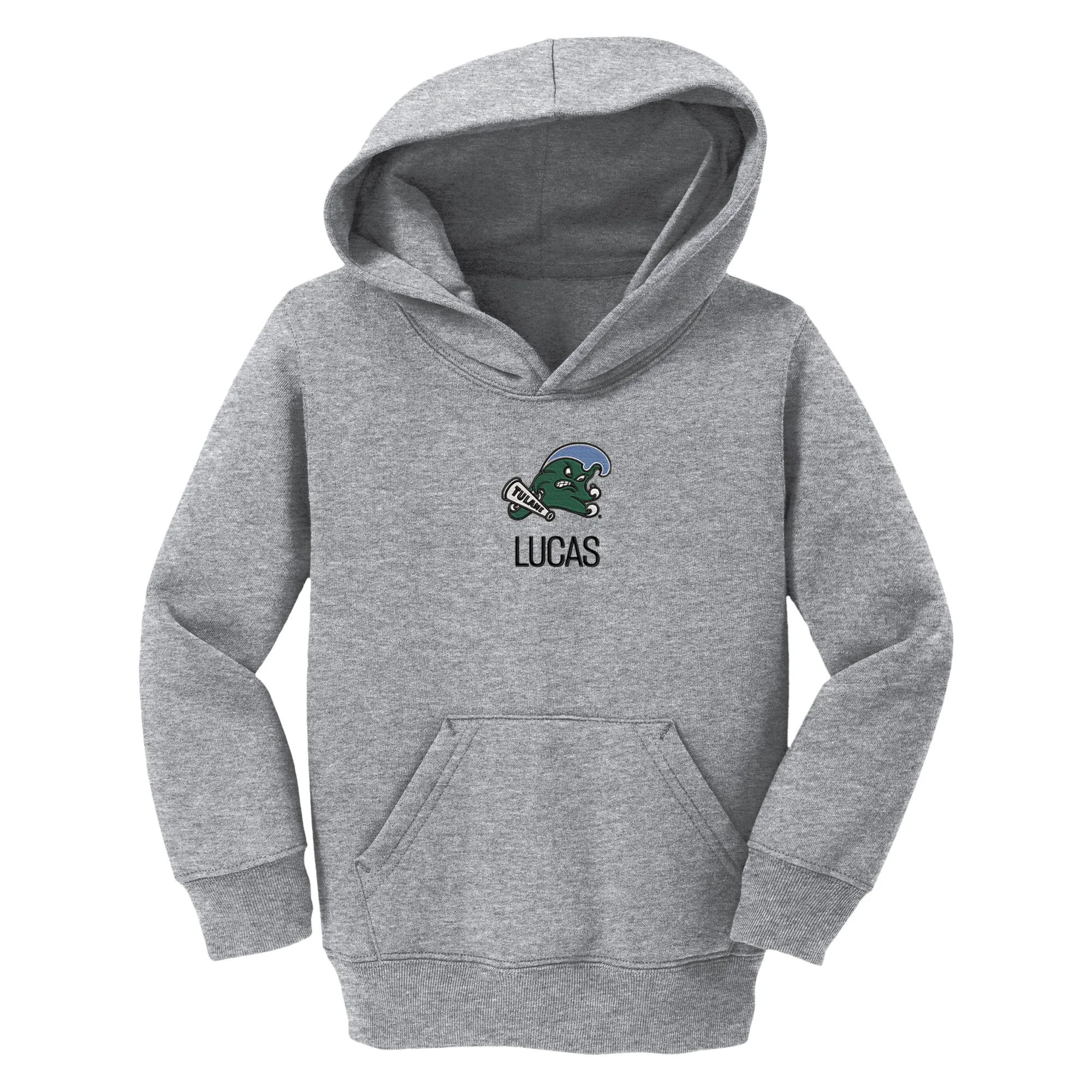 Personalized Tulane Green Wave Toddler Pullover Sweatshirt