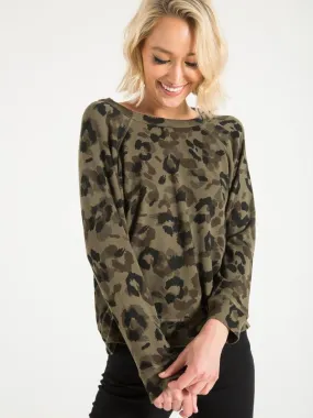 Philanthropy - Montreal Sweatshirt in Army Leopard