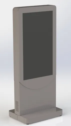 Portrait Kiosk With Wheeled Base