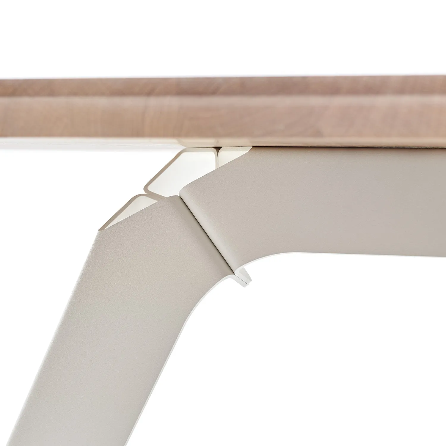 puik | fold table | solid oak   white base 200x95cm - LC